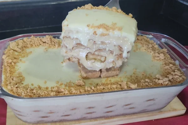 Receita Pave De Pacoca Com Ganache De Chocolate Branco