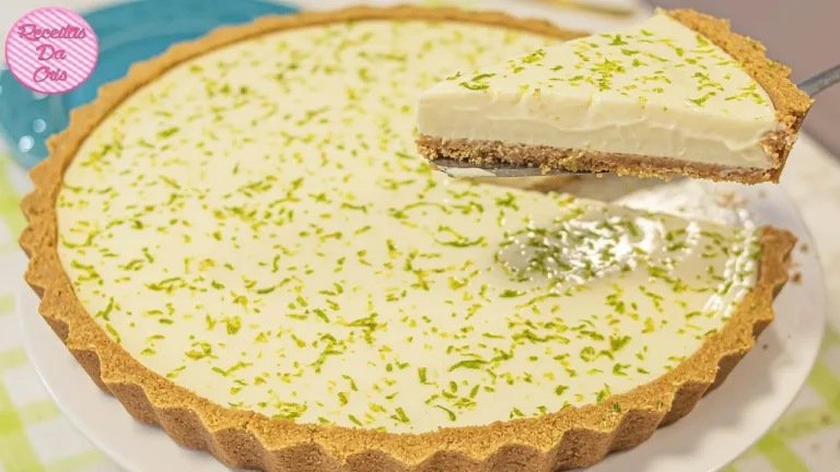 Torta de Limão Base Crocante e Creme Azedinho