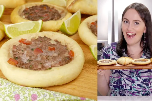 Esfiha de Carne Aberta e Fechada com Massa Macia