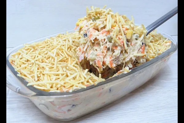 Salpicão de Frango Cremoso para Ceia de Fim de Ano