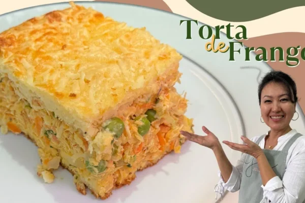 Torta de Frango de Liquidificador Bem Recheada